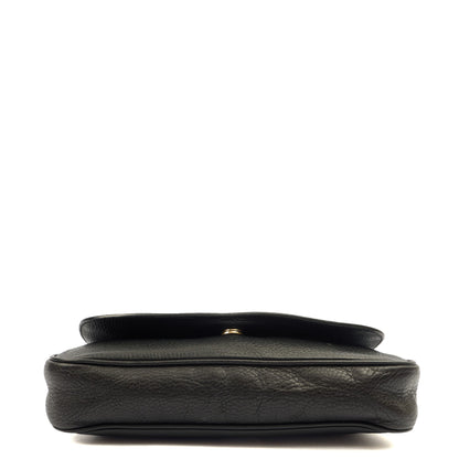 Gucci Cross Body Soho Chain Shoulder Bag in Black, Leather — Top View