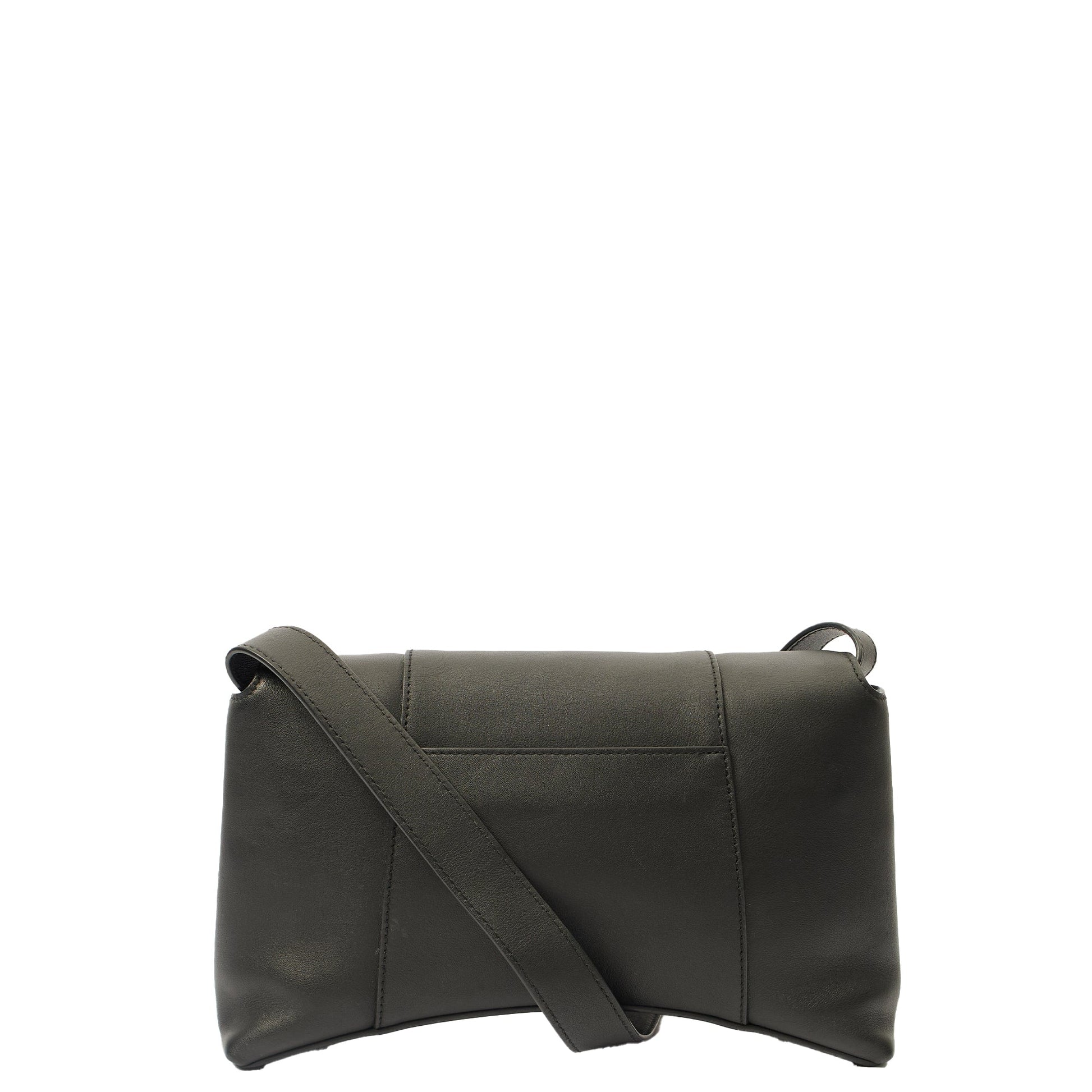 Balenciaga Shoulder Bag Downtown - Small in Black, Leather — Back View