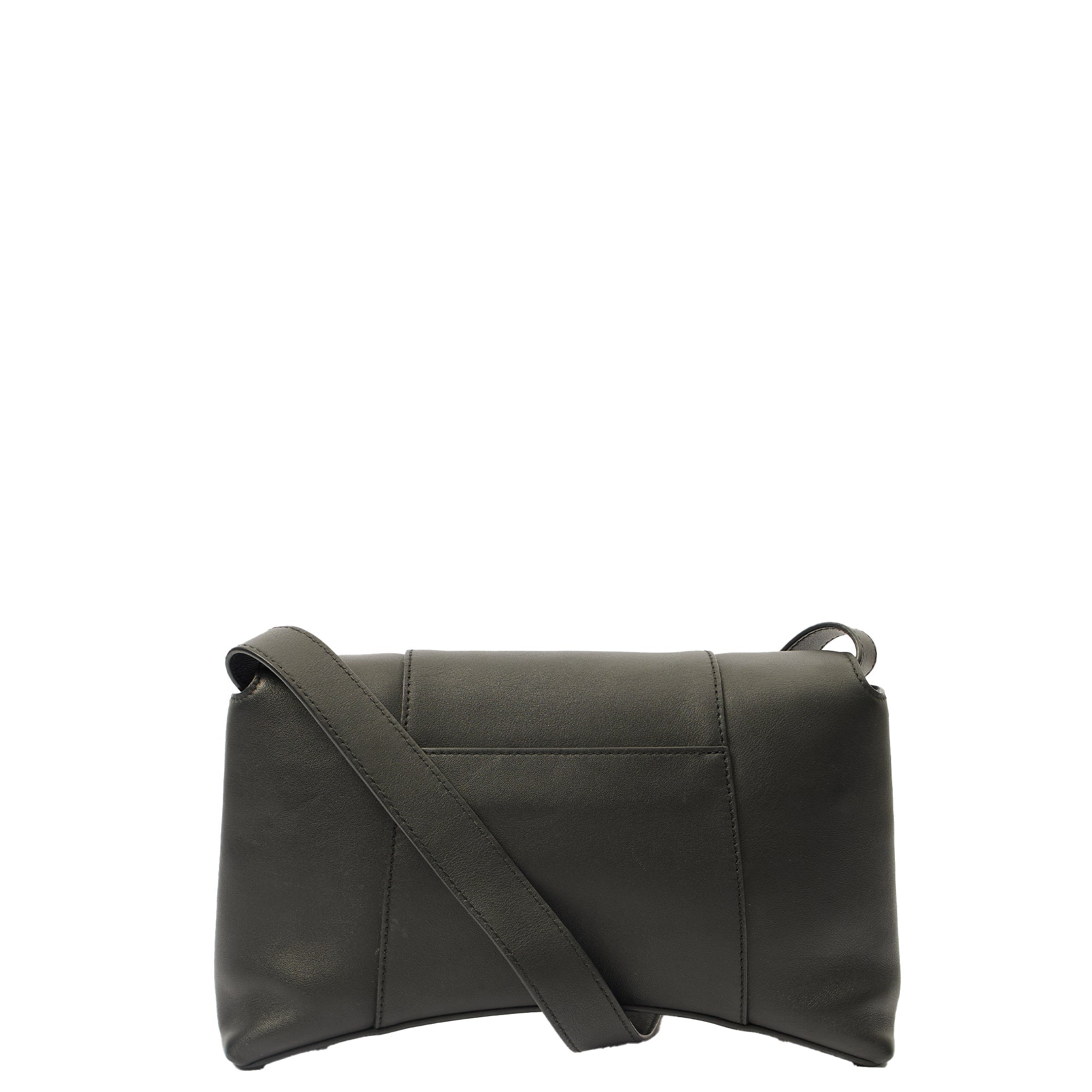 Balenciaga Shoulder Bag Downtown - Small in Black, Leather — Back View