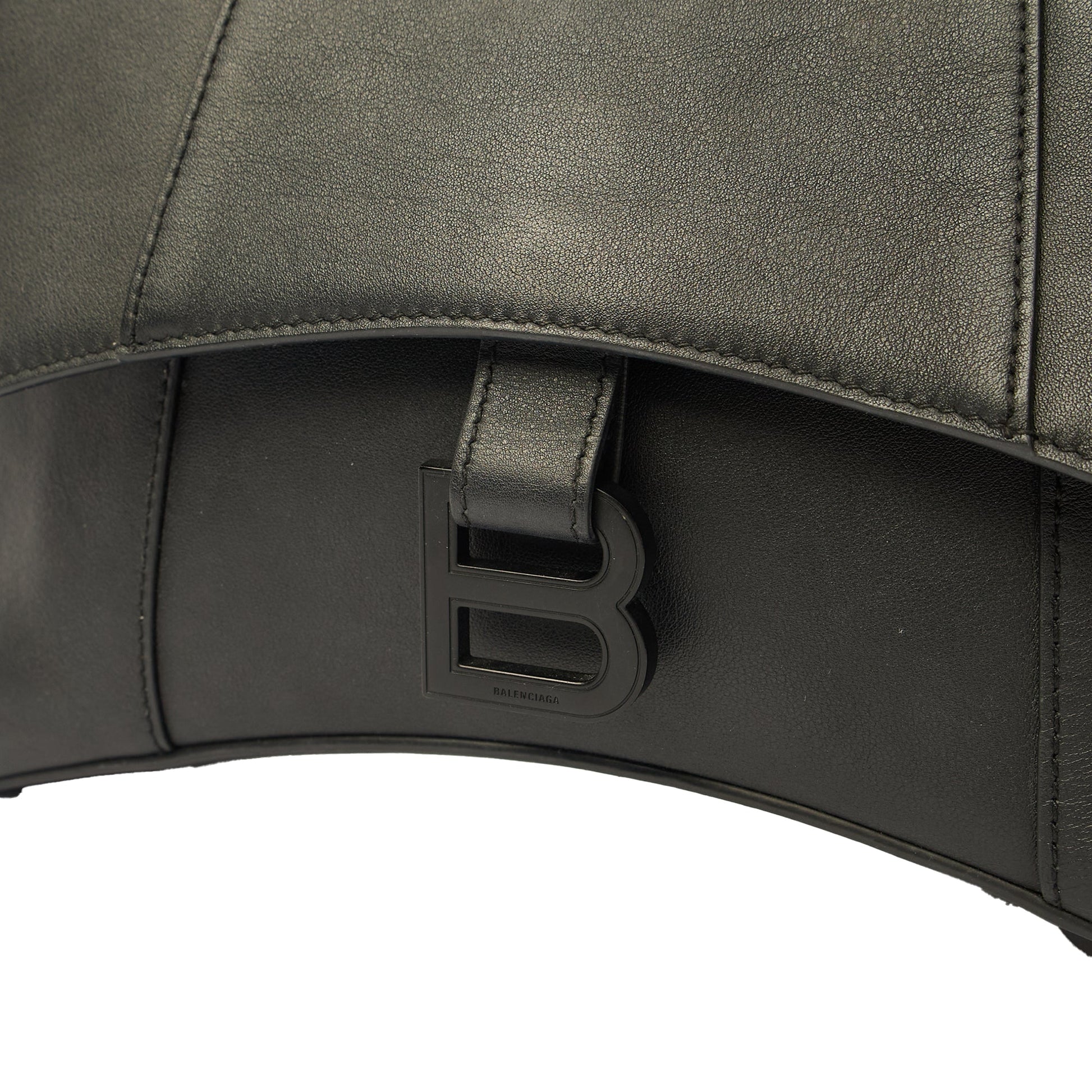 Balenciaga Shoulder Bag Downtown - Small in Black, Leather — Lifestyle View