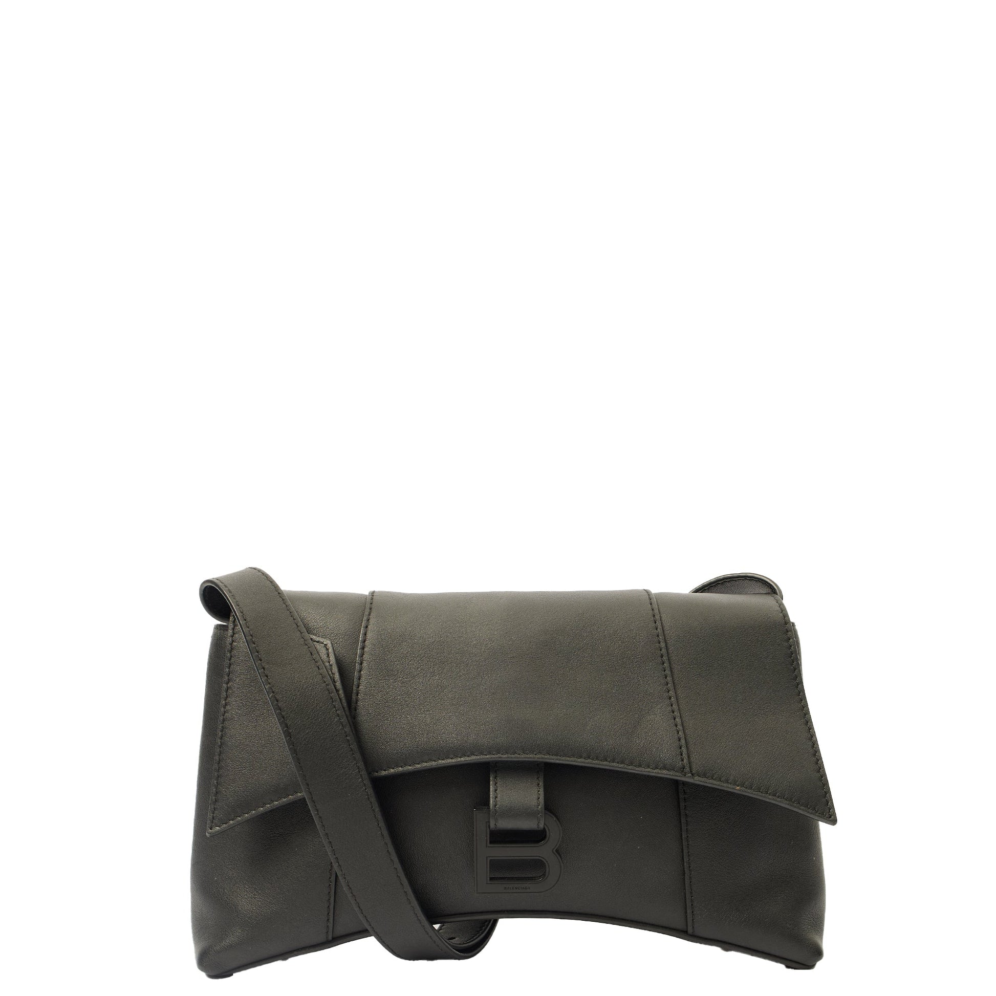 Balenciaga Shoulder Bag Downtown - Small in Black, Leather — Alternate View 7