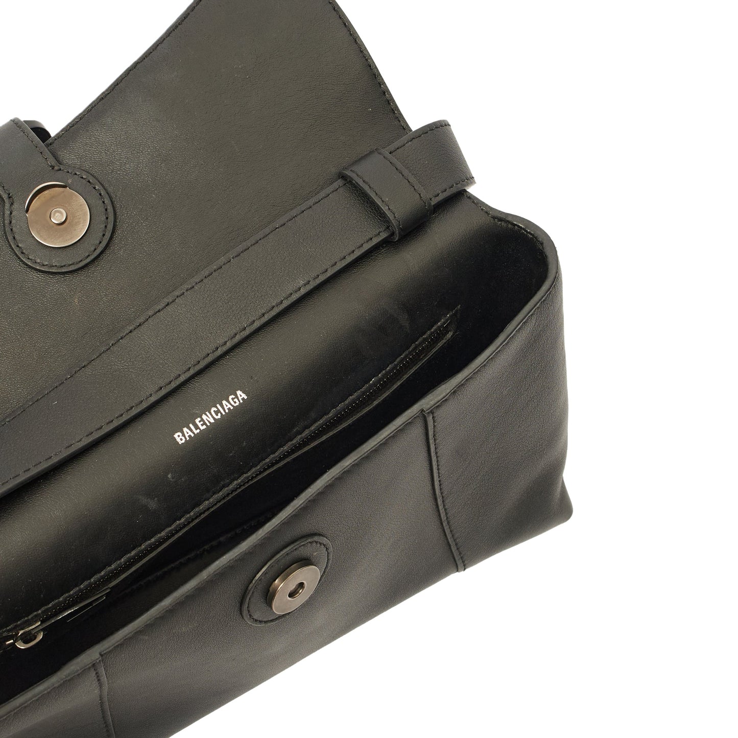 Balenciaga Shoulder Bag Downtown - Small in Black, Leather — Alternate View 11