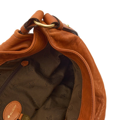 Mulberry Tote Hayden in Brown, Calfskin Leather — Detail View