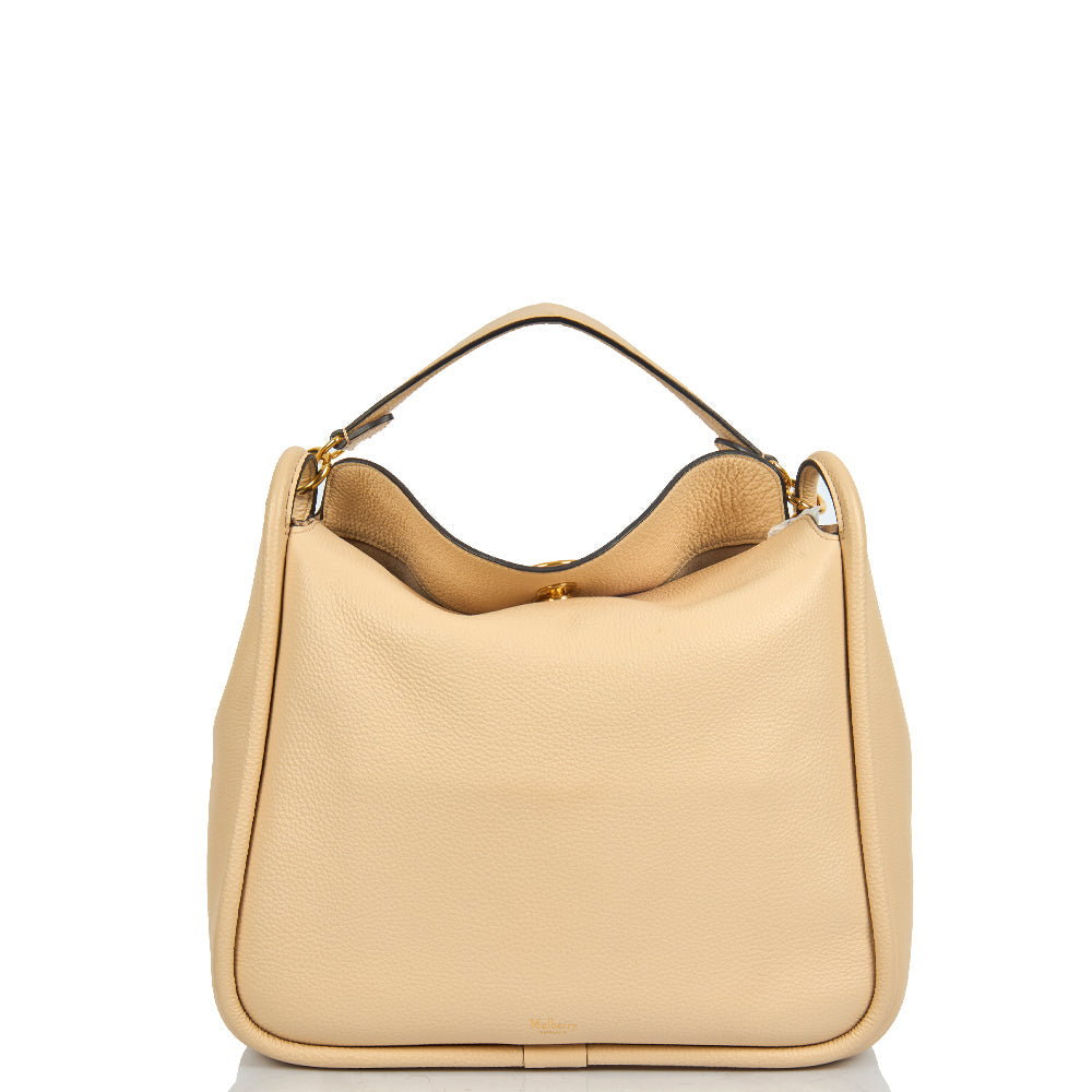Mulberry Leighton in Neutral, Leather — Front View