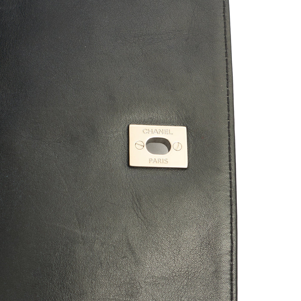 Chanel Shoulder Bag Classic Single Flap - Jumbo in Black, Lambskin Leather — Alternate View 8