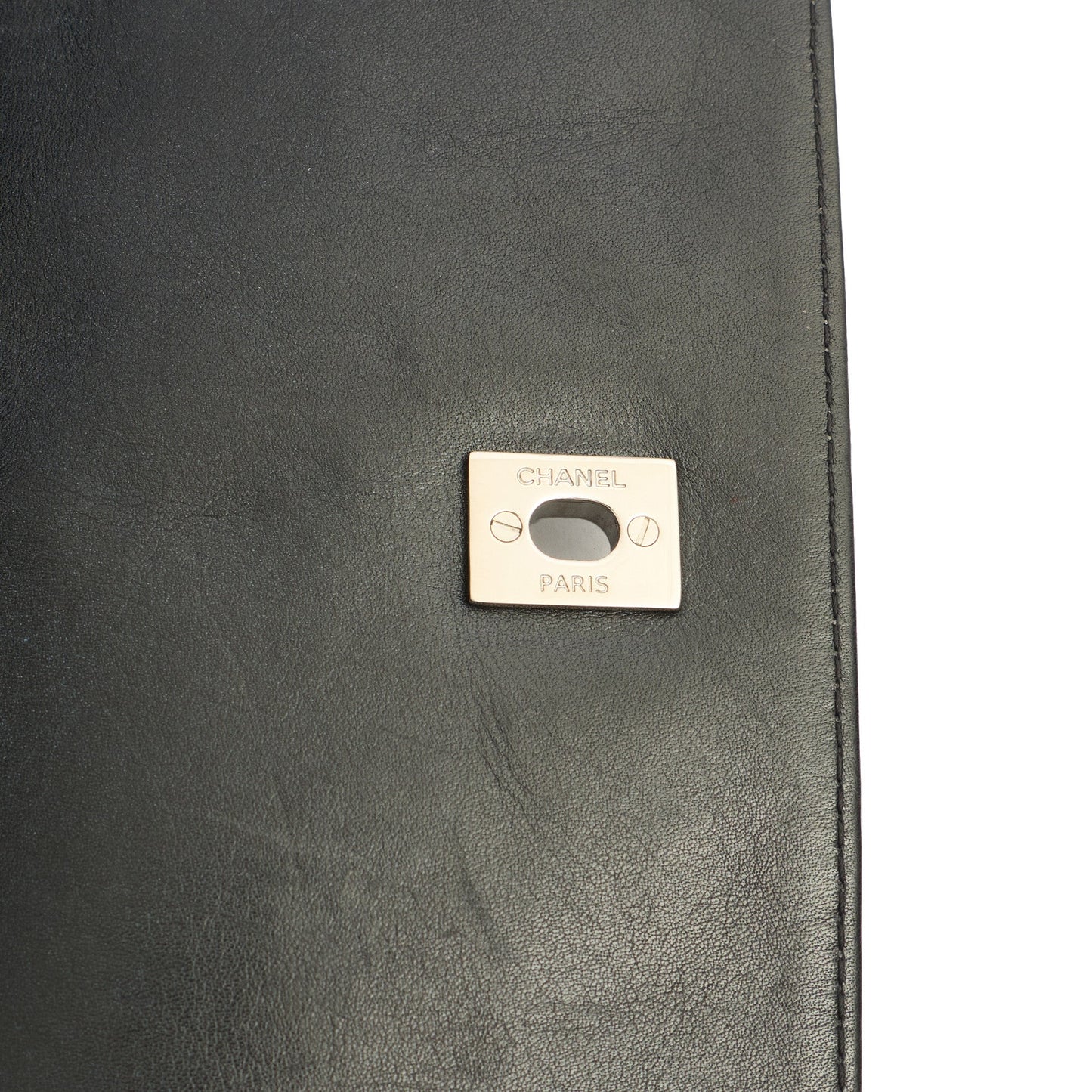 Chanel Shoulder Bag Classic Single Flap - Jumbo in Black, Lambskin Leather — Alternate View 8