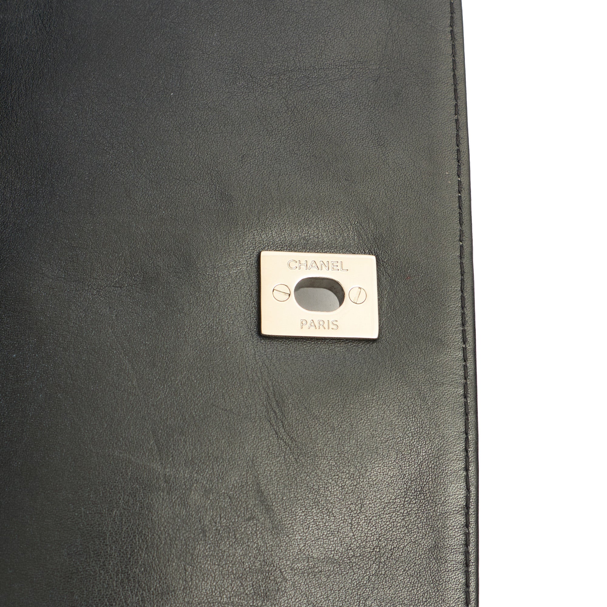 Chanel Shoulder Bag Classic Single Flap - Jumbo in Black, Lambskin Leather — Alternate View 8