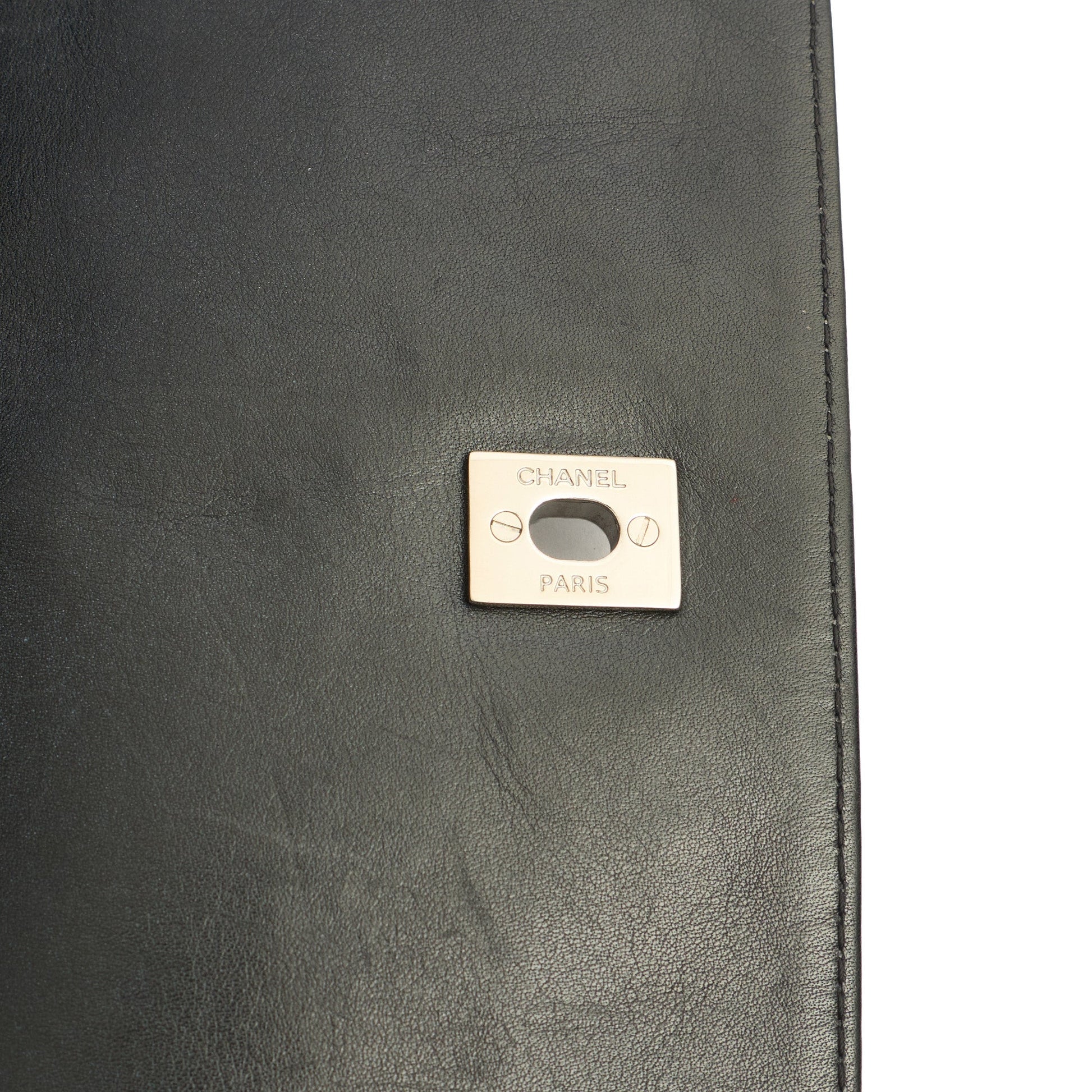 Chanel Shoulder Bag Classic Single Flap - Jumbo in Black, Lambskin Leather — Alternate View 17