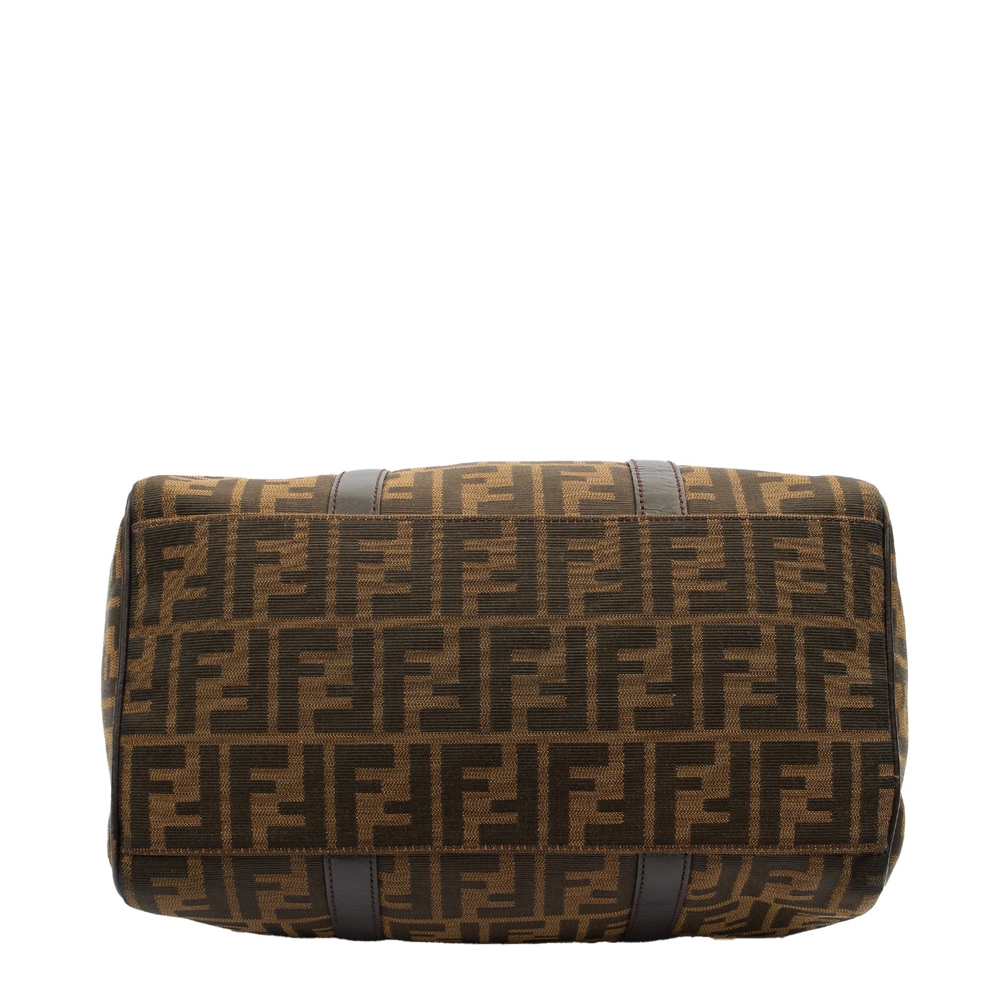Fendi Tote Boston in Zucca FF, Canvas — Top View
