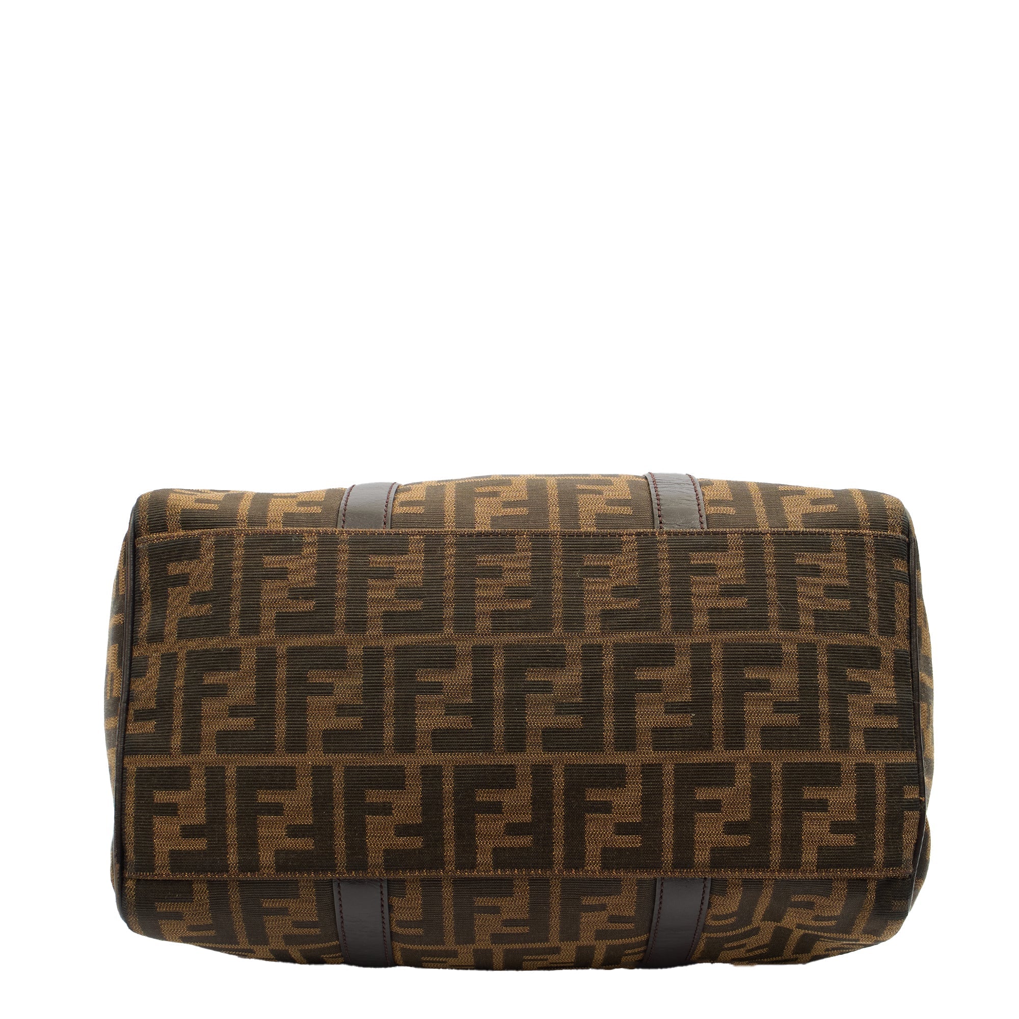Fendi Tote Boston in Zucca FF, Canvas — Top View
