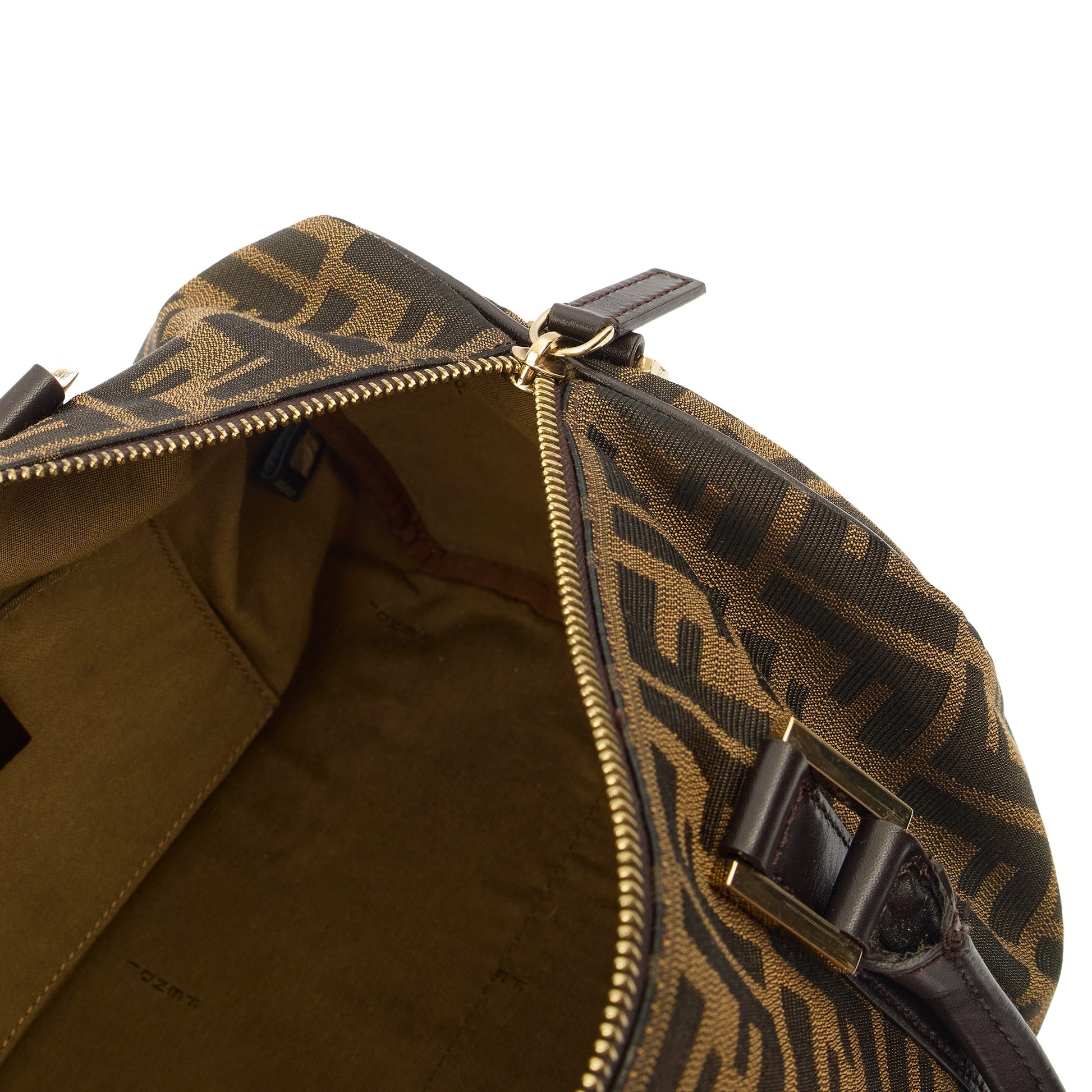 Fendi Tote Boston in Zucca FF, Canvas — Detail View