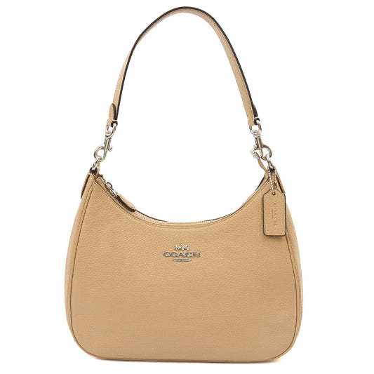 Coach Shoulder Bag Teri Shoulder Bag in Neutral, Leather — Front View