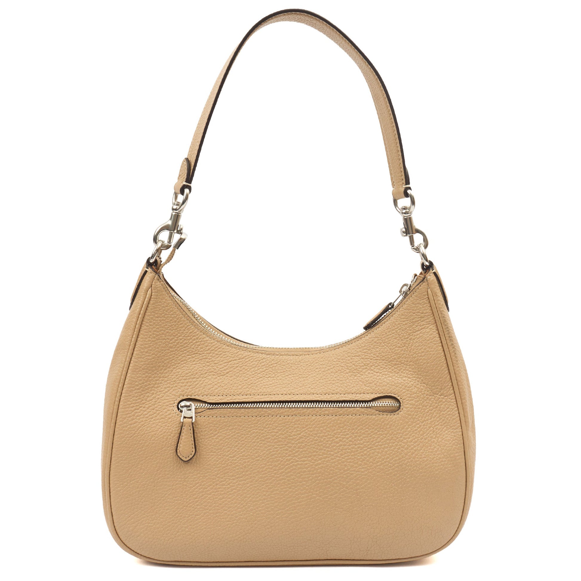 Coach Shoulder Bag Teri Shoulder Bag in Neutral, Leather — Top View
