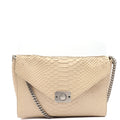 Mulberry Cross Body Delphie Reversible  in Neutral, Python Leather — Front View