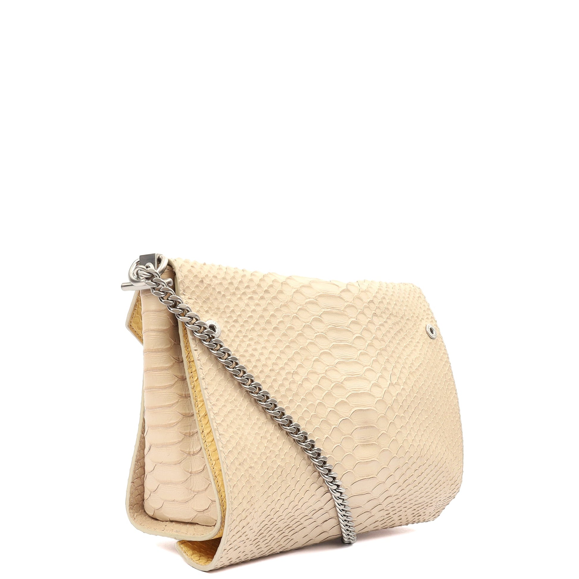 Mulberry Cross Body Delphie Reversible  in Neutral, Python Leather — Side View