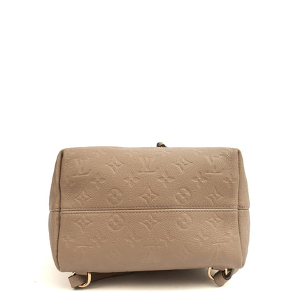 Louis Vuitton Backpack Montsouris MM in Tourtelle, Leather — Top View