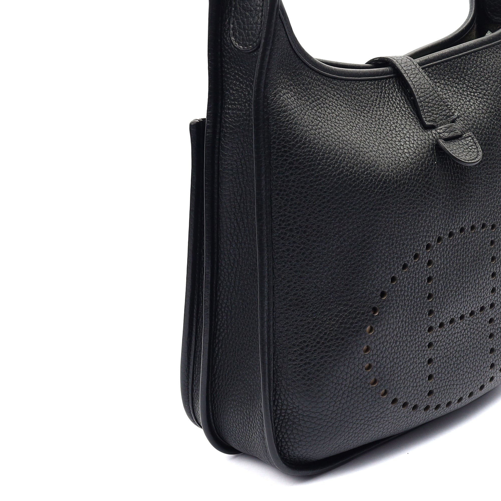 Hermes Evelyne 29 in Black, Clemence Leather — Alternate View 10