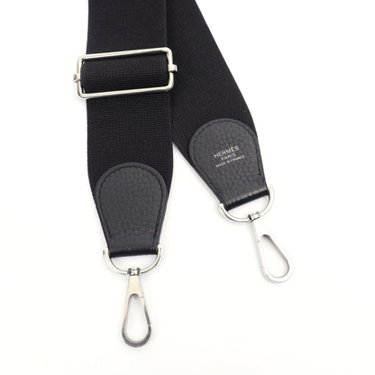 Hermes Evelyne 29 in Black, Clemence Leather — Alternate View 17