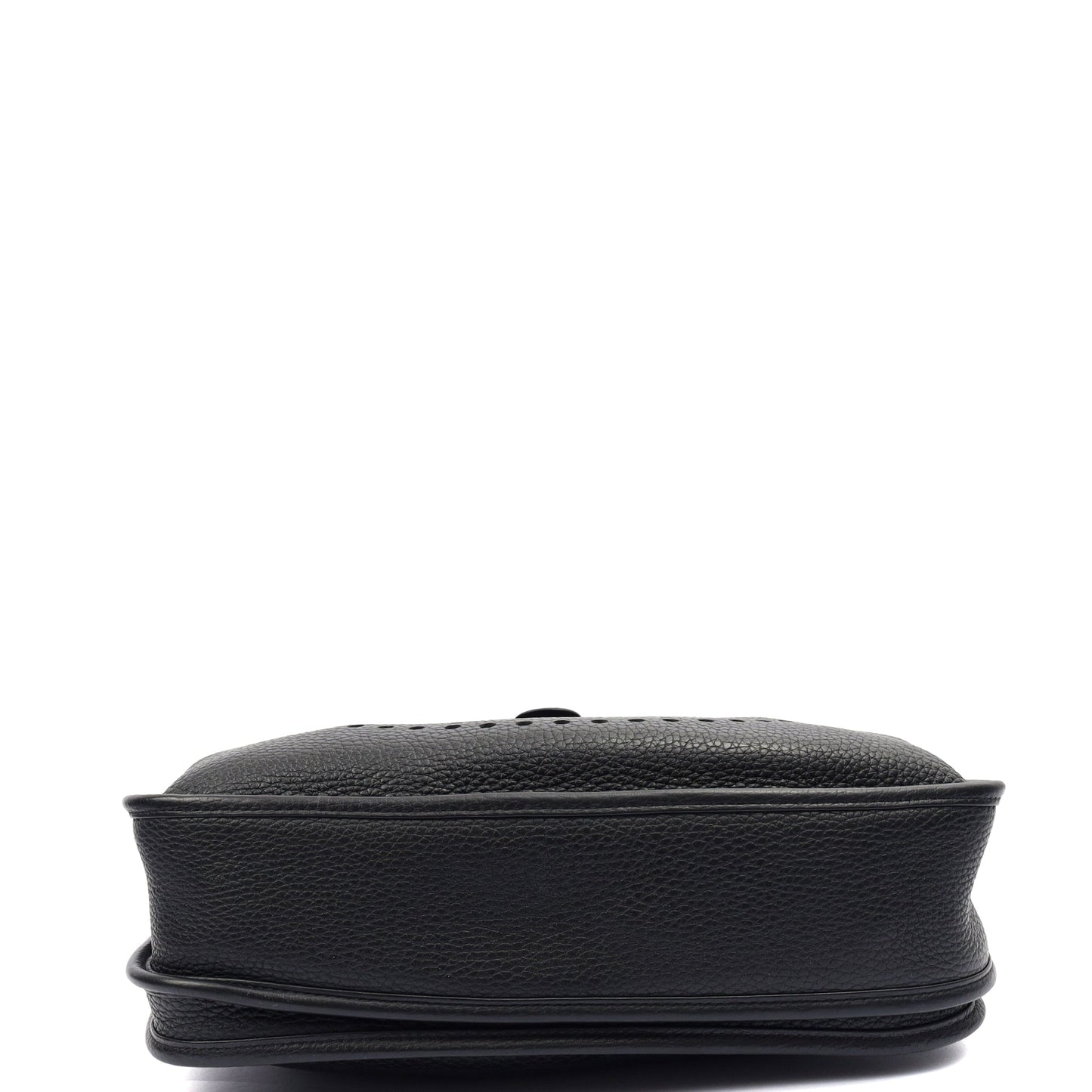 Hermes Evelyne 29 in Black, Clemence Leather — Top View