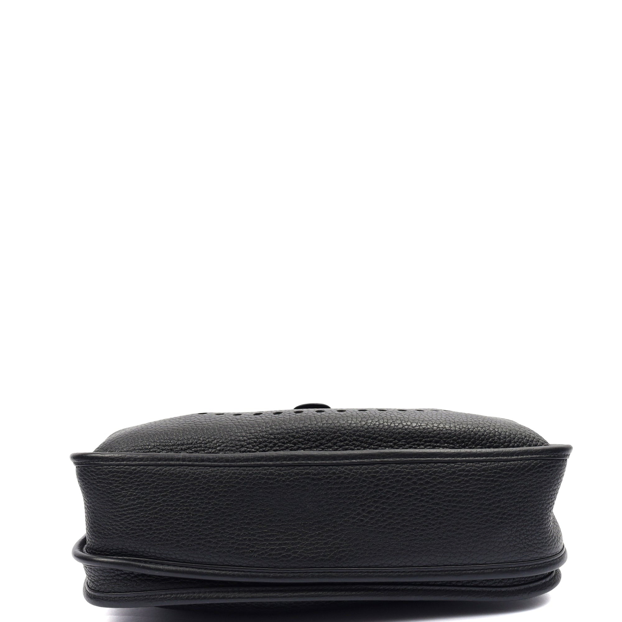Hermes Evelyne 29 in Black, Clemence Leather — Alternate View 16