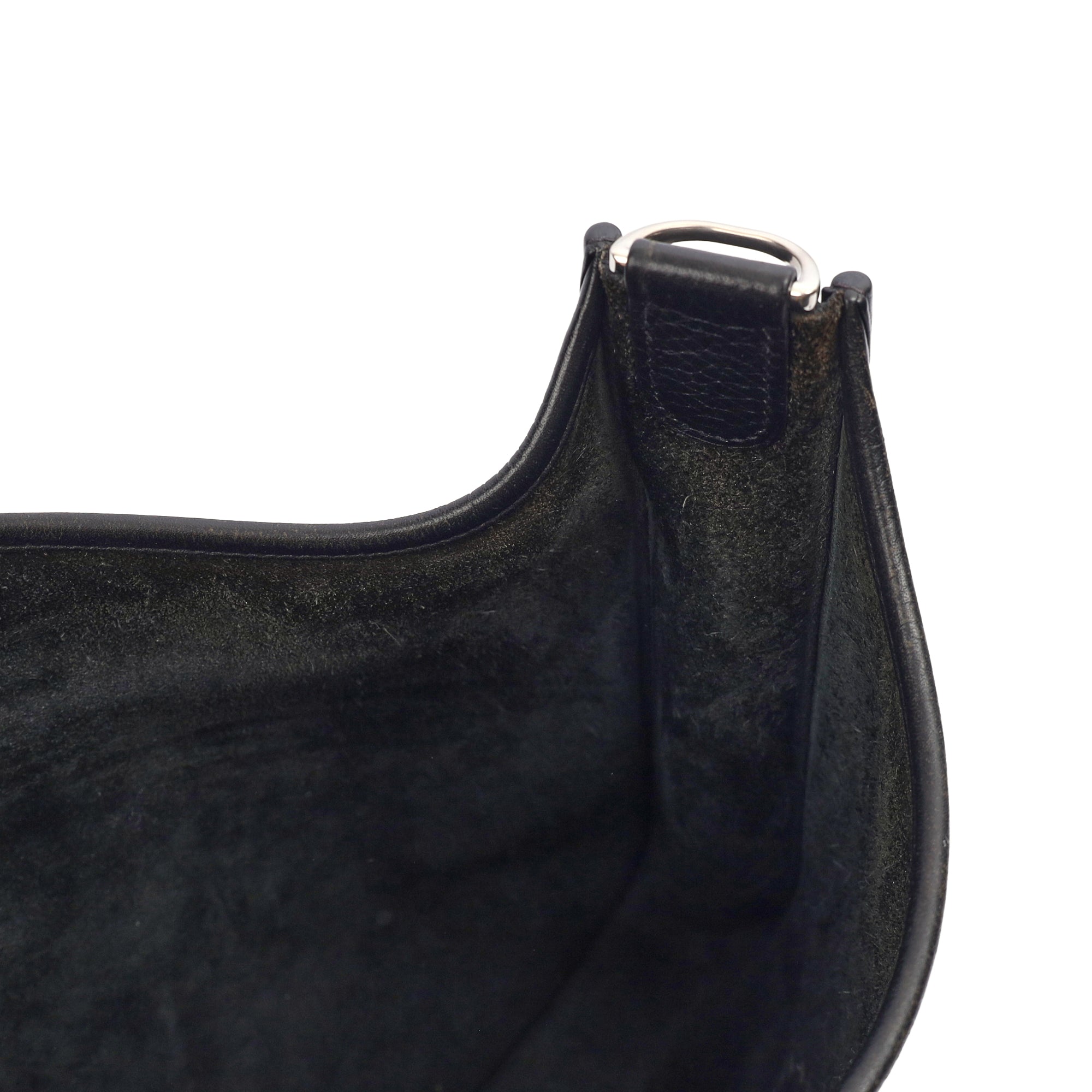 Hermes Evelyne 29 in Black, Clemence Leather — Alternate View 24