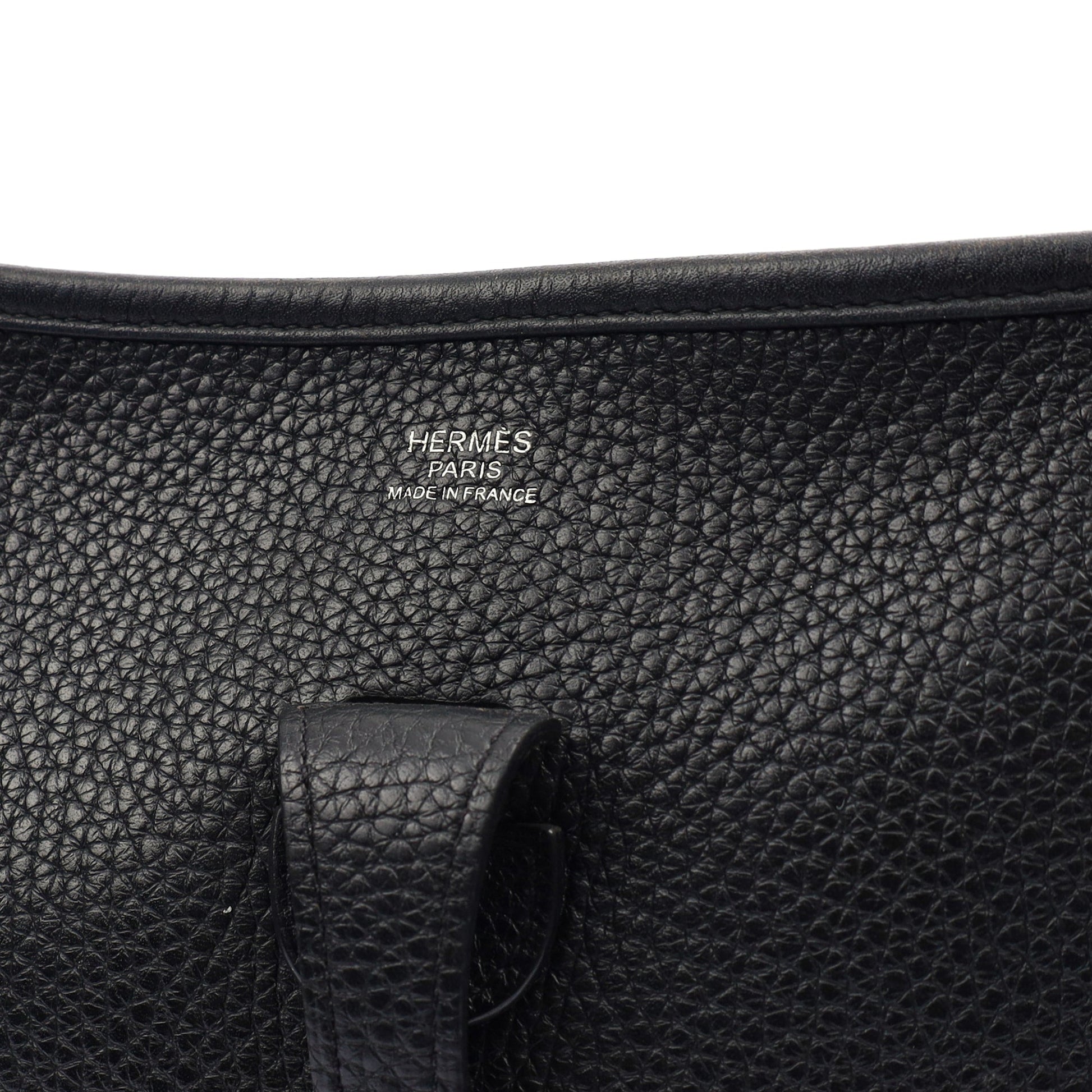 Hermes Evelyne 29 in Black, Clemence Leather — Alternate View 21