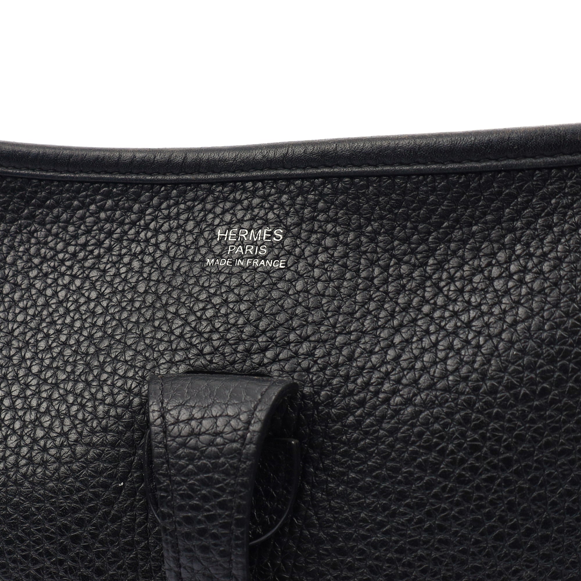 Hermes Evelyne 29 in Black, Clemence Leather — Alternate View 21