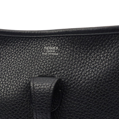 Hermes Evelyne 29 in Black, Clemence Leather — Alternate View 21