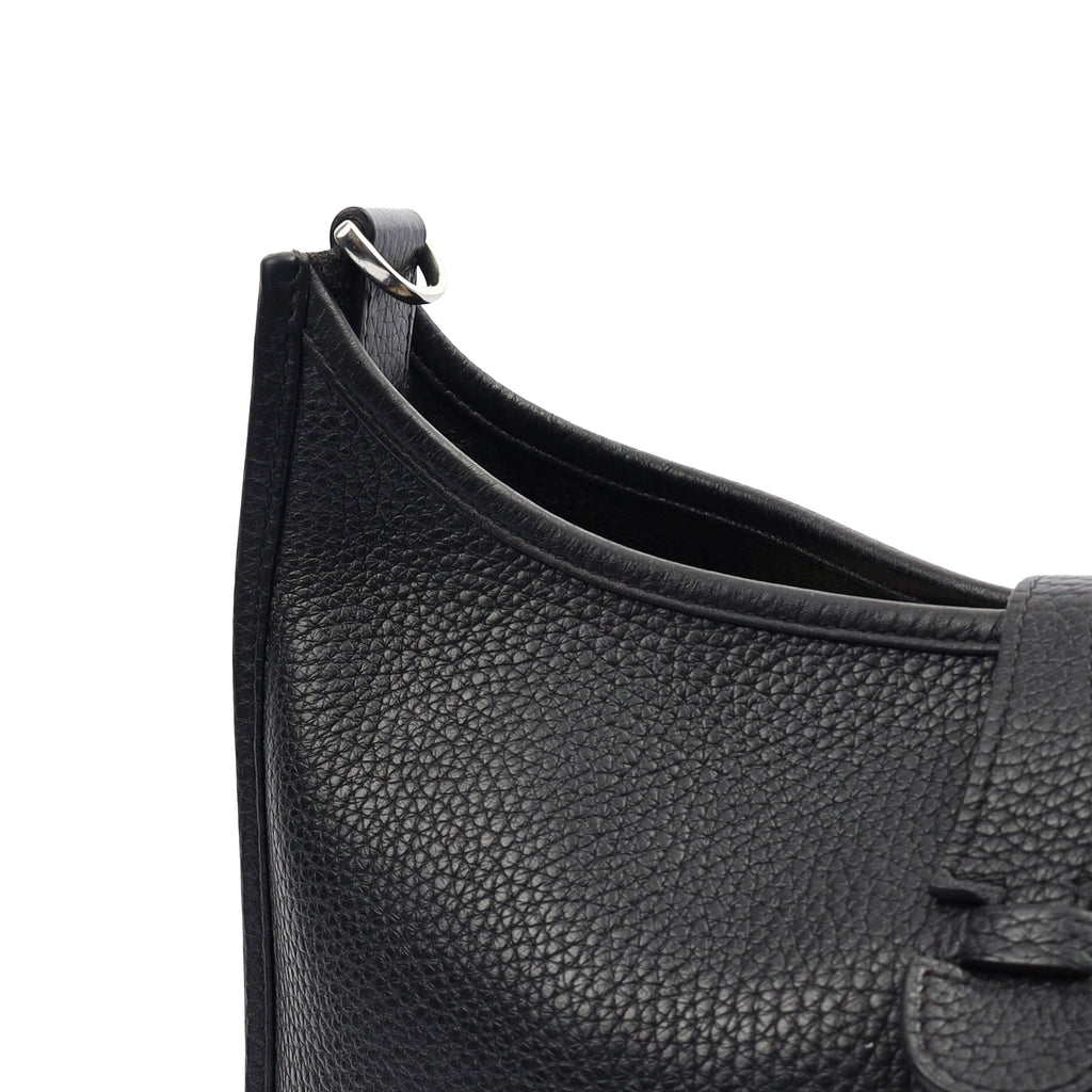 Hermes Evelyne 29 in Black, Clemence Leather — Alternate View 7