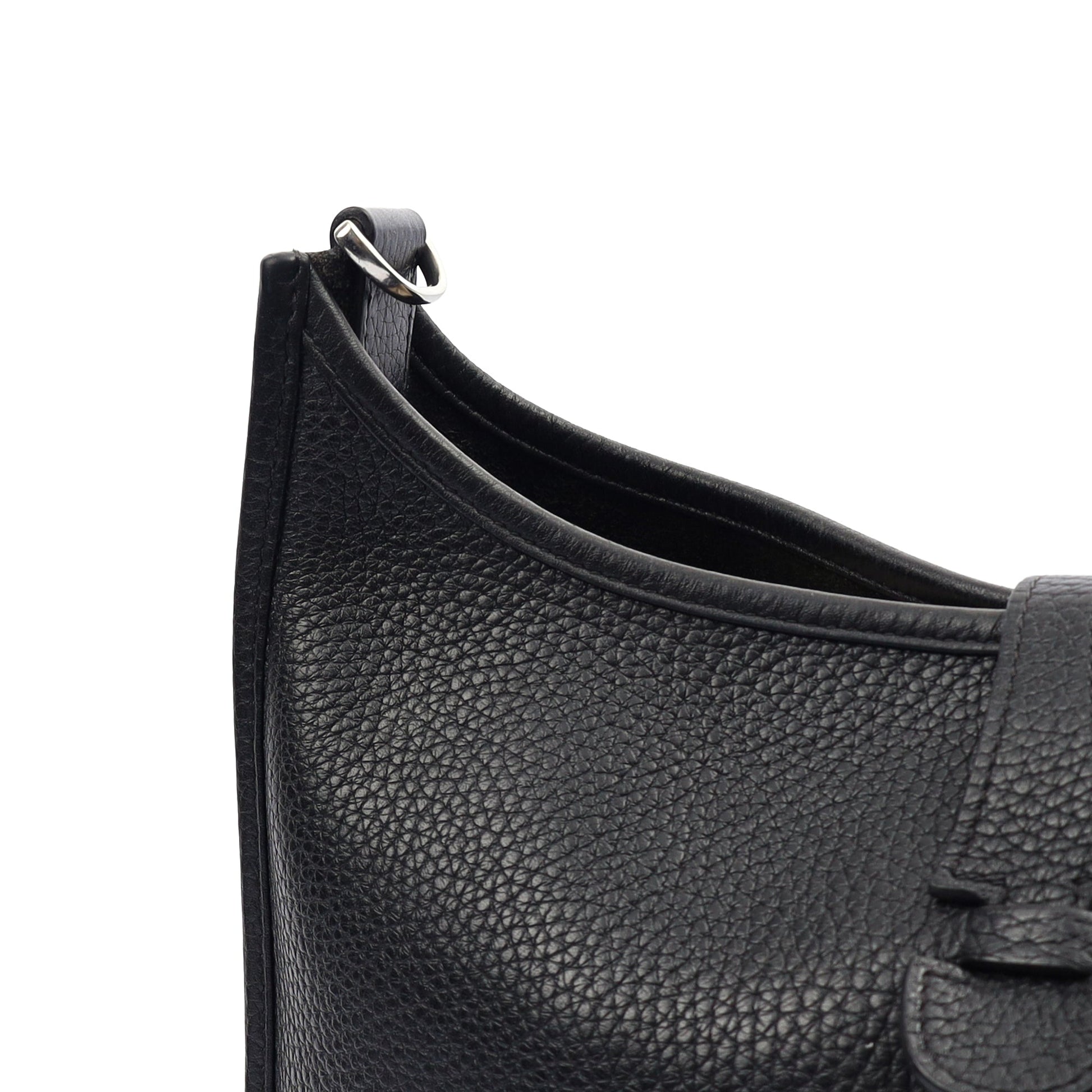 Hermes Evelyne 29 in Black, Clemence Leather — Alternate View 7