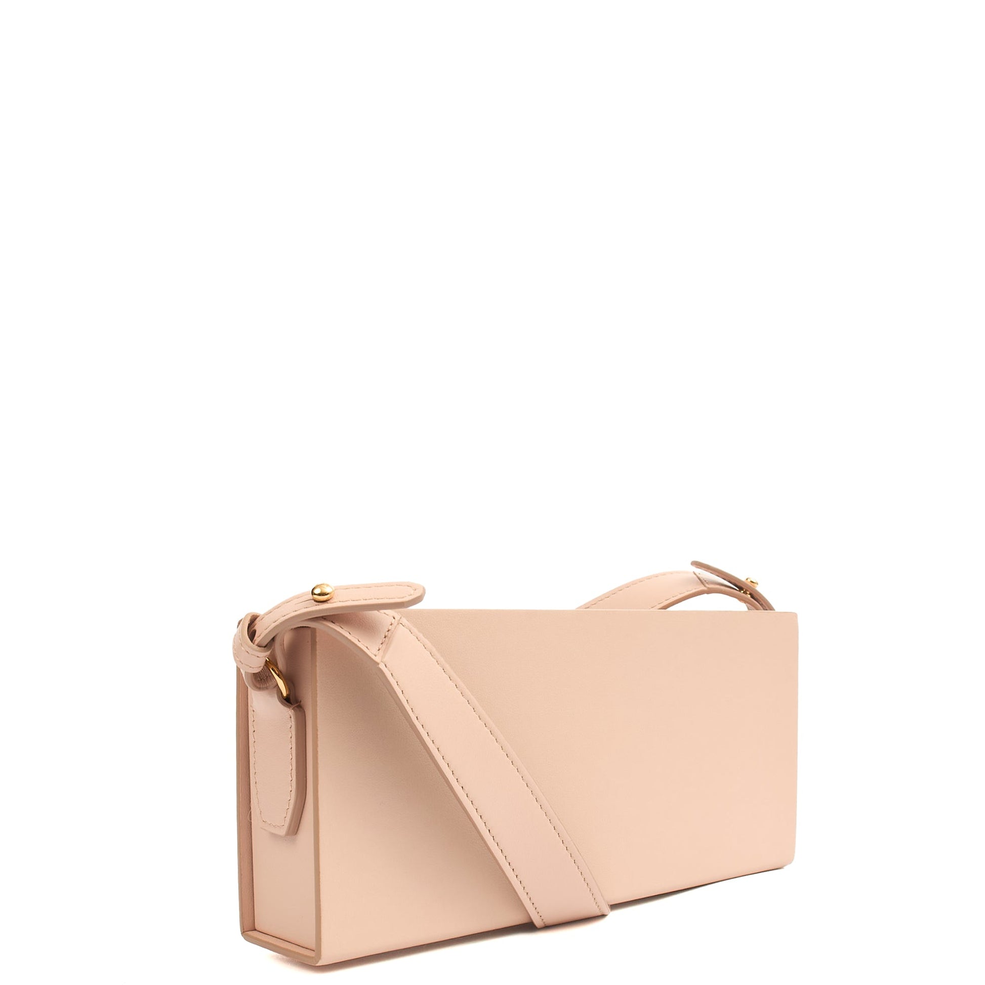 Fendi Cross Body Vertical Box Bag in Pink, Leather — Side View
