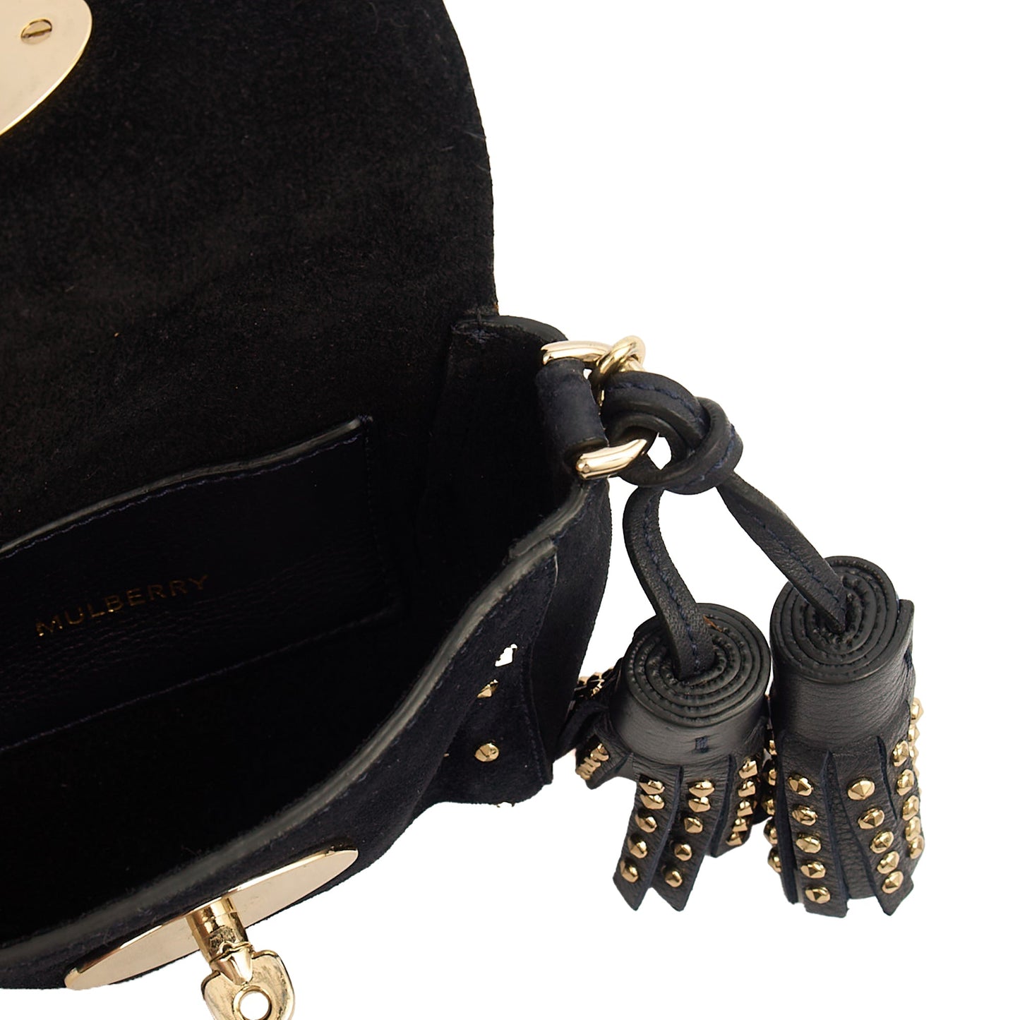 Mulberry Mini Bag Lily - Mini  in Navy, Suede — Alternate View 10