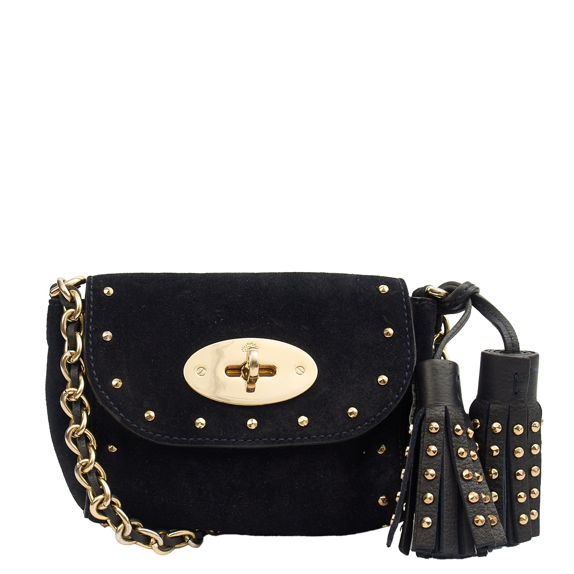 Mulberry Mini Bag Lily - Mini  in Navy, Suede — Alternate View 7