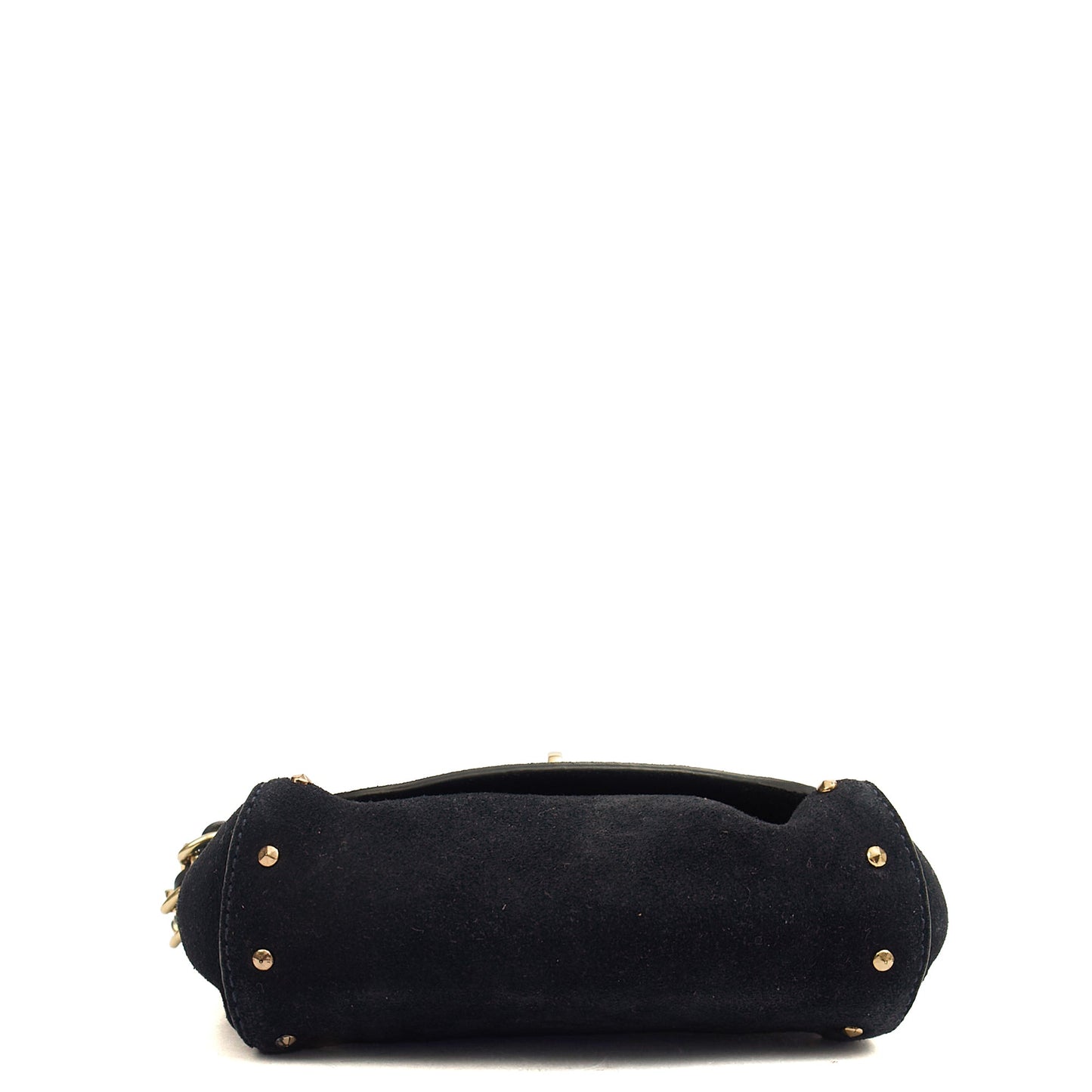 Mulberry Mini Bag Lily - Mini  in Navy, Suede — Back View
