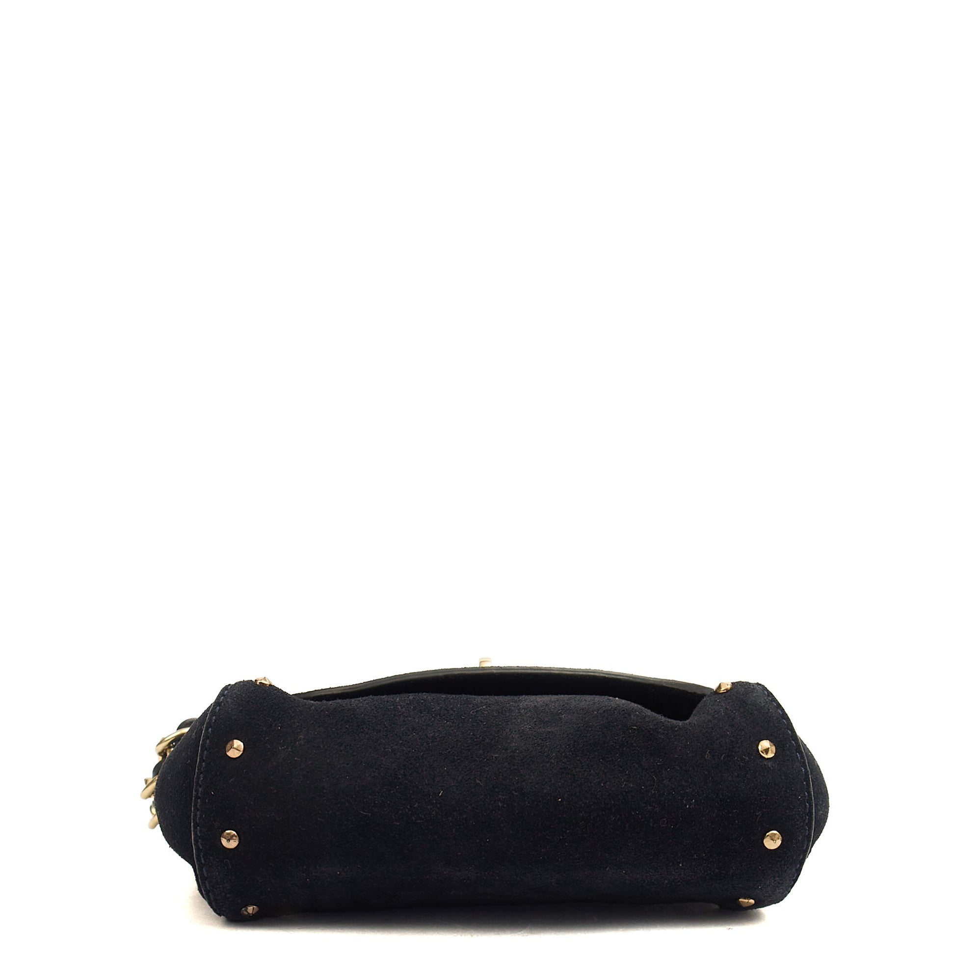 Mulberry Mini Bag Lily - Mini  in Navy, Suede — Back View