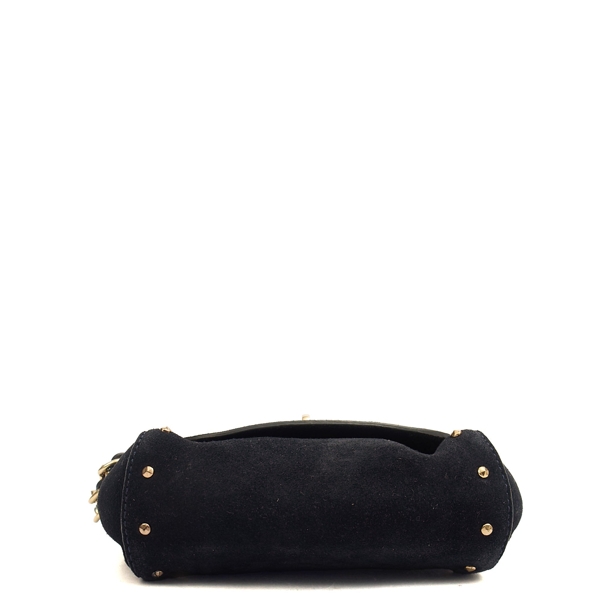 Mulberry Mini Bag Lily - Mini  in Navy, Suede — Back View
