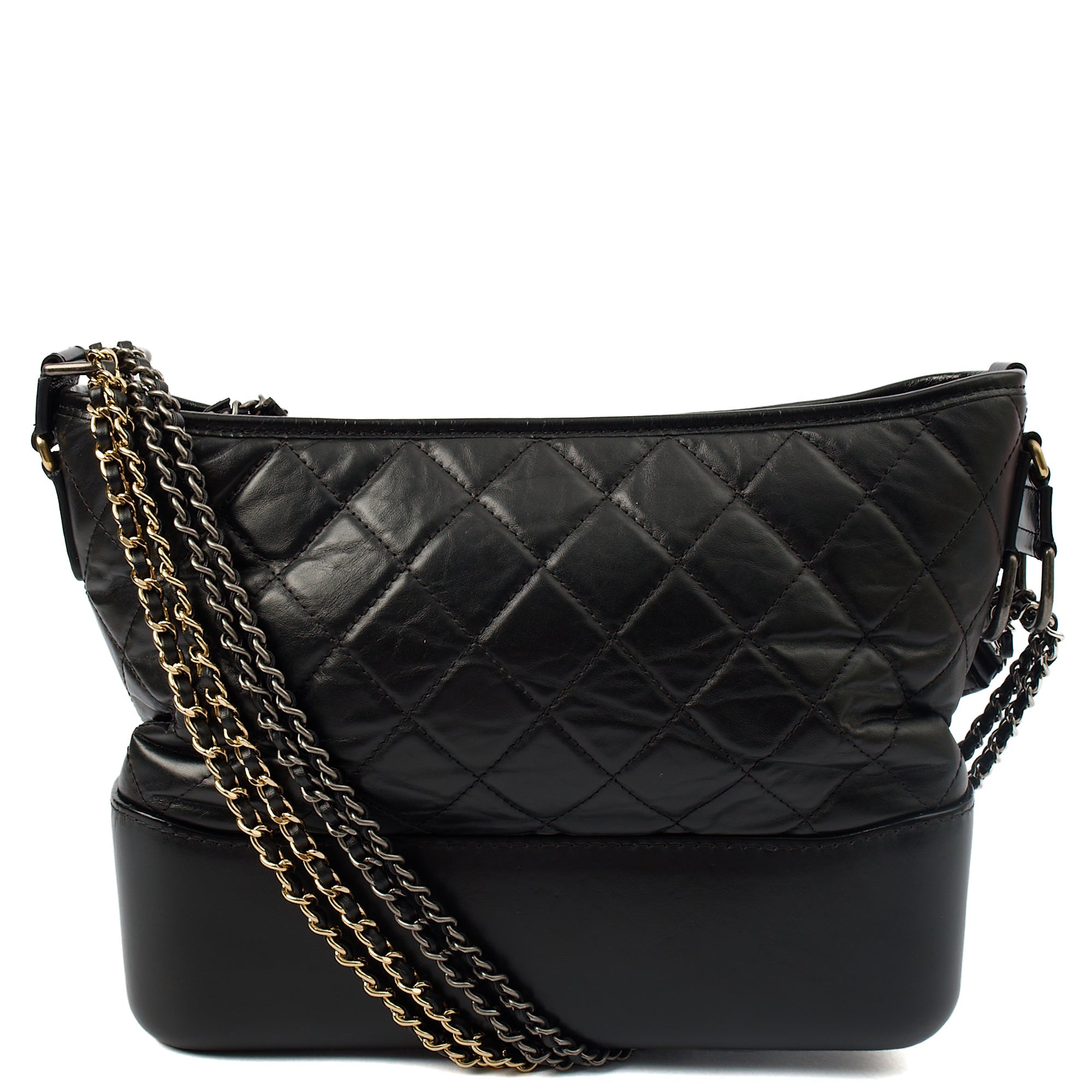 Chanel Tote Gabrielle Hobo - Large in Black, Calfskin Leather — Alternate View 15
