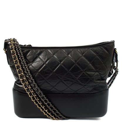 Chanel Tote Gabrielle Hobo - Large in Black, Calfskin Leather — Alternate View 15