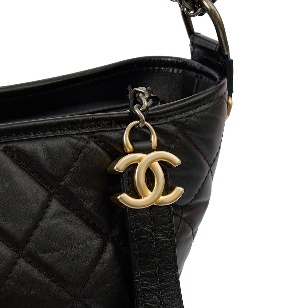 Chanel Tote Gabrielle Hobo - Large in Black, Calfskin Leather — Alternate View 18