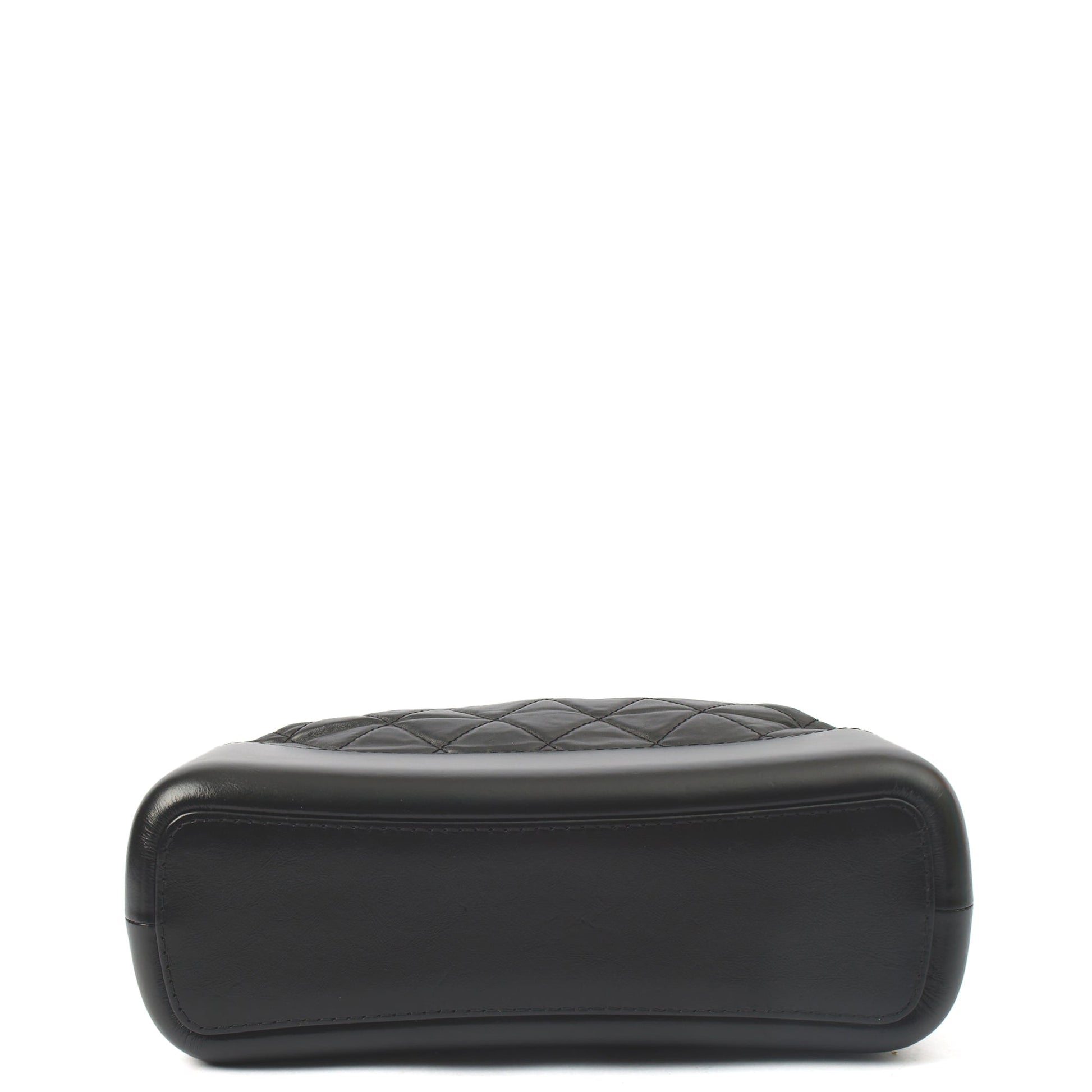 Chanel Tote Gabrielle Hobo - Large in Black, Calfskin Leather — Detail View