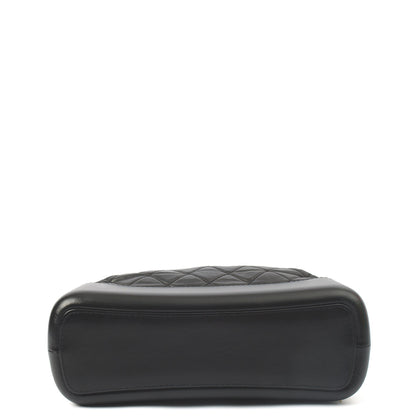Chanel Tote Gabrielle Hobo - Large in Black, Calfskin Leather — Detail View