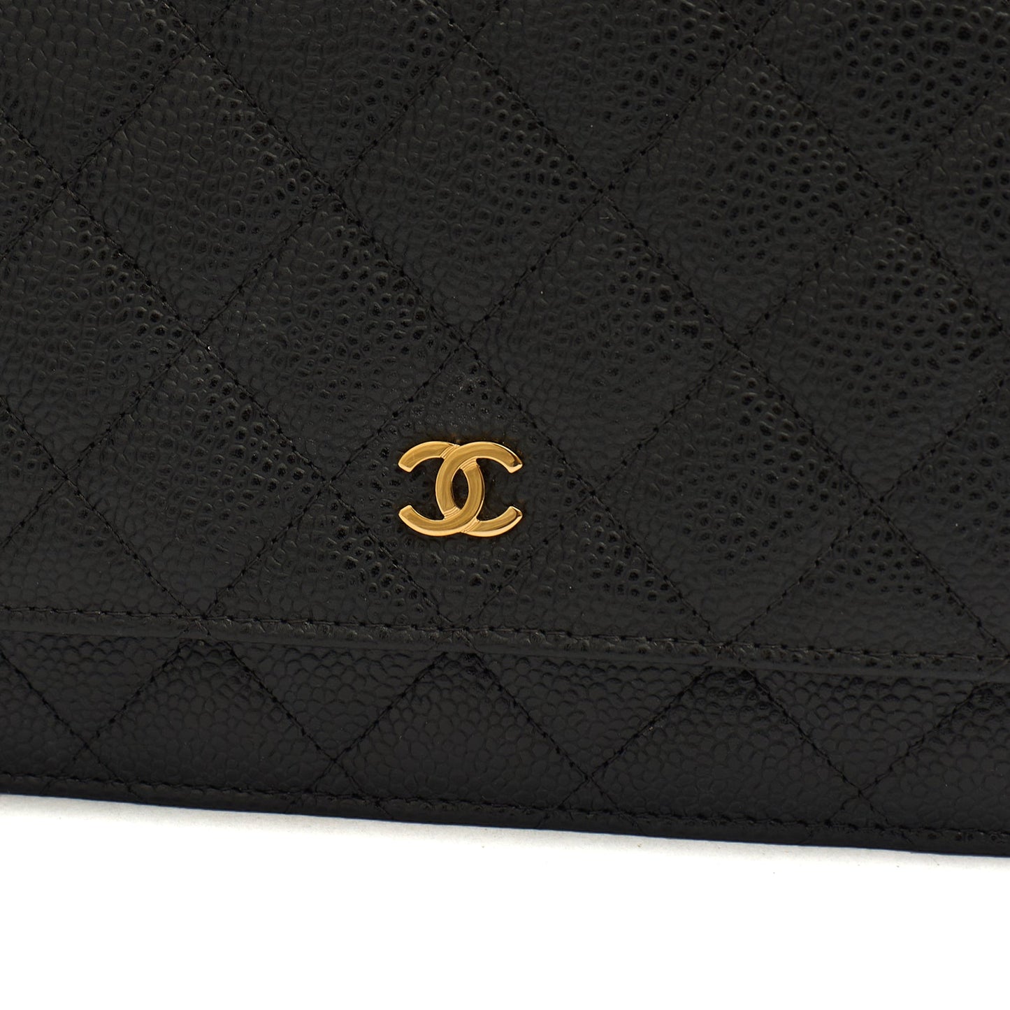 Chanel Cross Body Wallet on Chain in Black, Caviar Leather — Alternate View 16
