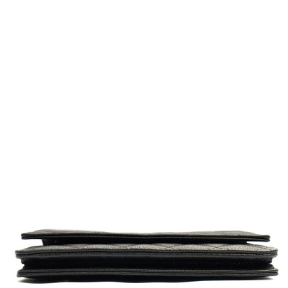 Chanel Cross Body Wallet on Chain in Black, Caviar Leather — Alternate View 14