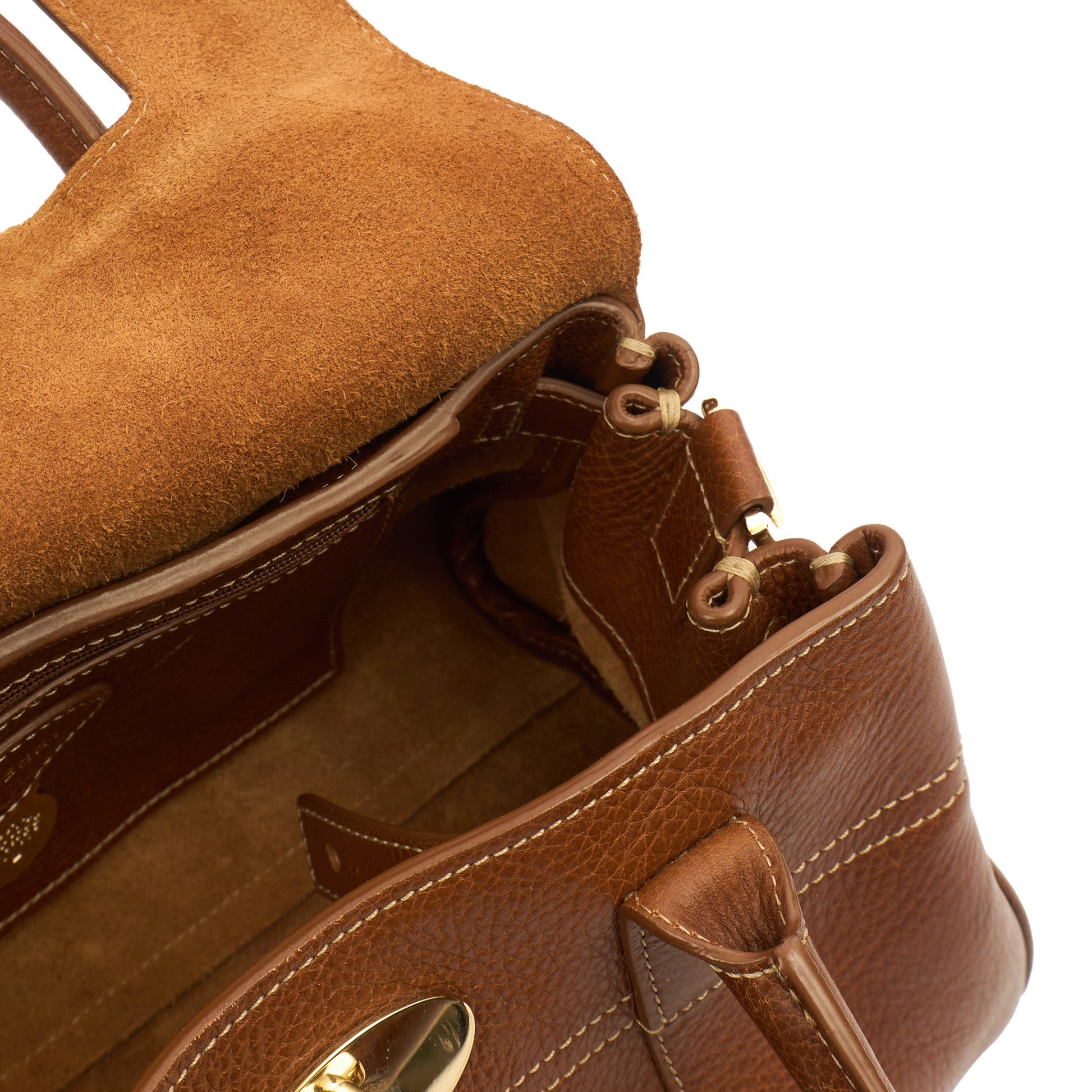 Mulberry Tote Bayswater with Strap- Small in Oak, Calfskin Leather — Alternate View 12