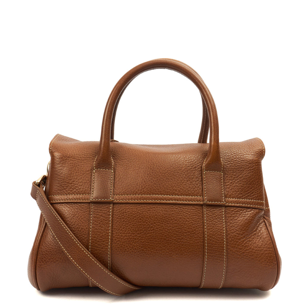 Mulberry Tote Bayswater with Strap- Small in Oak, Calfskin Leather — Top View