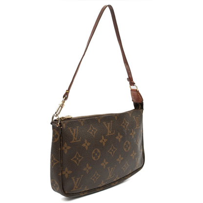 Louis Vuitton Shoulder Bag Pochette Accessoires in Monogram, Canvas — Side View