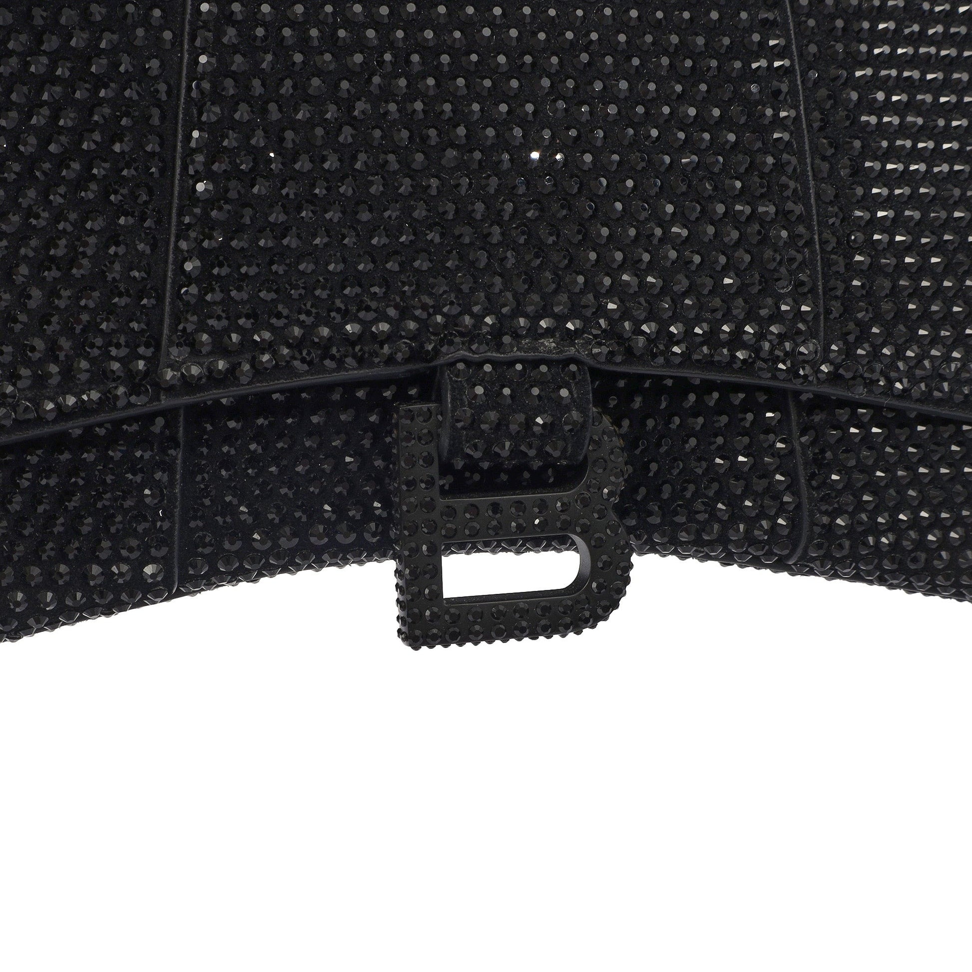 Balenciaga Tote Hourglass Top Handle Small in Black, Fabric — Lifestyle View