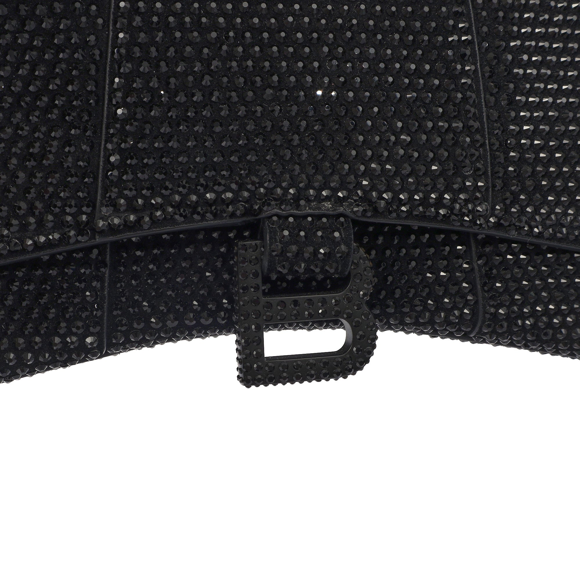Balenciaga Tote Hourglass Top Handle Small in Black, Fabric — Lifestyle View