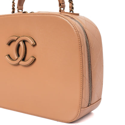 Chanel Cross Body Vanity Case in Brown, Leather — Alternate View 7