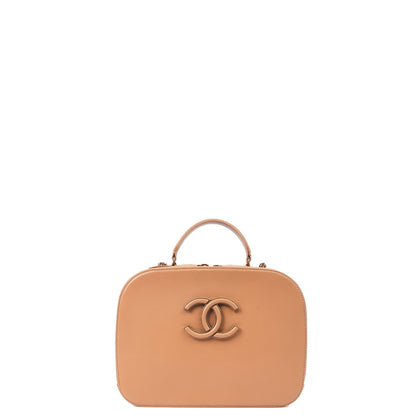 Chanel Cross Body Vanity Case in Brown, Leather — Alternate View 10